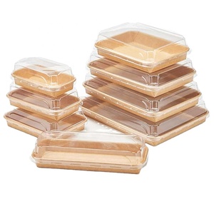Eco Friendly Sandwich Aqueous Coating Paper Boxes Cake Bread Cookies Dessert Box for Bakery Food Packaging Container