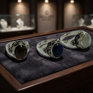 Anillos de Plata de Ley con Piedras Preciosas Naturales de Corte Princesa, Certificados por IGI, Estilo Vintage, Engaste de Canal, Joyería al por Mayor de Alta Calidad - Product Image 3