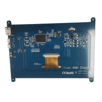 Pantalla TFT de entrada 1024x600, pantalla LCD de 7 pulgadas, módulo LCD, pantalla táctil capacitiva con placa de controlador Raspberry Pi