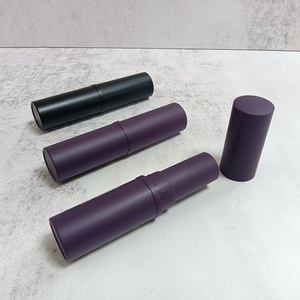Tube vide rond de 8g pour fond de teint, en plastique noir mat, pour stick de fond de teint et correcteur, emballage cosmétique - Product Image 3