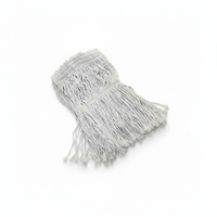 Gizmop 500 Gr Serpillère Humide Antibactérienne Réutilisable Écologique à Boucles en Coton avec Manche en Acier Inoxydable et Essoreuse Intégrée, Durable et Moderne pour Parquet