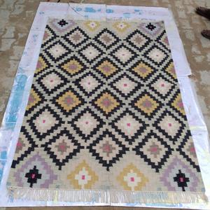 พรมหรูหราหนา10มม. ทำด้วยมือของโมร็อกโกที่สวยงามปรับแต่งได้สำหรับโรงแรมและห้องใดก็ได้ที่ผูกปมพรมที่สวยงาม - Product Image 3