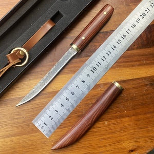 ใบมีดสแตนเลสคุณภาพสูง WAKIZASHI มีดพกพาขนาดเล็กแบบยุทธวิธี ปรับแต่งได้ตามต้องการ พร้อมปลอกไม้ OEM สำหรับงาน DIY กิจกรรมกลางแจ้ง - Product Image 6