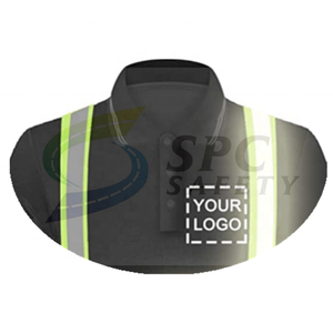 Fabrika doğrudan toptan özelleştirilmiş örgü polyester siyah ucuz T-shirt tarzı hi vis yansıtıcı güvenlik yelek inşaat için - Product Image 2