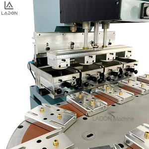 Machine d'impression par tampographie 4 couleurs Convoyeur Silicone Tampon Grande Surface 15 <span class=keywords><strong>Cm</strong></span> 50Cm Véritable Tampon Imprimante Pour Syringle Sandales Verre Ballons - Product Image 2