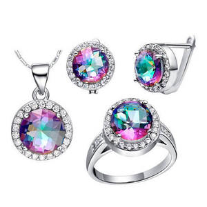 दिल वेडिंग बैंड और उसकी उसकी <span class=keywords><strong>Jcpenney</strong></span> शादी के गहने सेट शादी बैंड और उसकी उसकी चांदी - Product Image 3