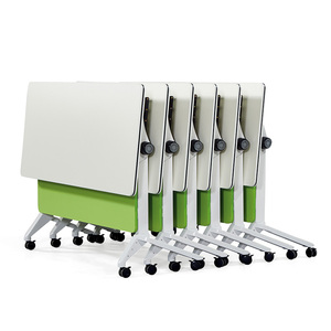 Bamboo Flip-Fold Fireproof Training <strong>Table</strong> Multifunctional Mobile <strong>Meeting</strong> <strong>Guest</strong> - Product Image 6