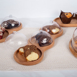 Precios Excepcionales al por Mayor: Soporte de Madera de Haya de Tres Niveles para Servir Postres y Pasteles - Product Image 5