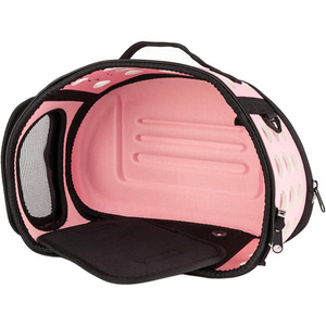 Sac de transport pour animaux de compagnie Eva, souple, à motif floral, de forme ronde, pour chats, portable, à porter à la main, grande capacité, respirant, confortable - Product Image 2