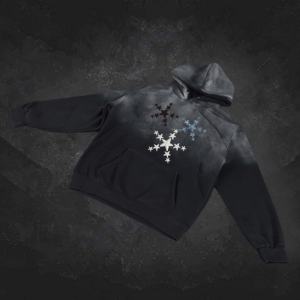 Sudadera con Capucha Extra Grande de Algodón 100% Lavado al Ácido Vintage, con Letras Personalizadas, Estilo Urbano, para Hombre - Product Image 3