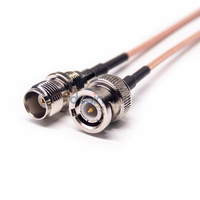Câble coaxial RG316 50 Ohm, pigtail BNC mâle vers TNC femelle droit pour test de capteur radar