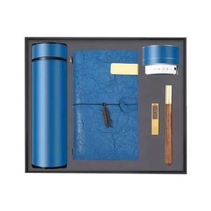 Set de Regalo Empresarial Personalizado con Libreta A6 de Tapa Dura de PU, Bolígrafo, Termo, Memoria USB, 100 Hojas - Product Image 2
