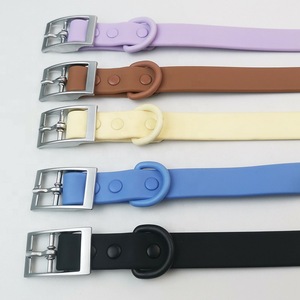 Custom Pvc <b>Pet</b> <b>Collar</b> Solid Color Adjustable Fashion Dog Neck <b>Collar</b> All Seasons - Product Image 1