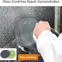 Kit de réparation de rayures sur verre UerGlass 4 pouces pour verre trempé, portes, murs, tables