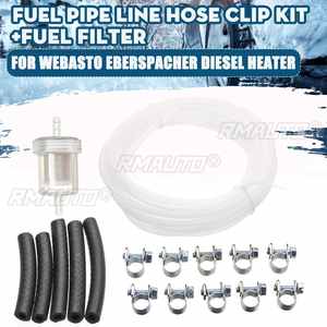 1/2/4 ensembles de tuyaux de carburant pour chauffage de voiture avec filtre à huile et clips 89031118 pour chauffages de stationnement diesel Webasto Eberspacher - Product Image 1