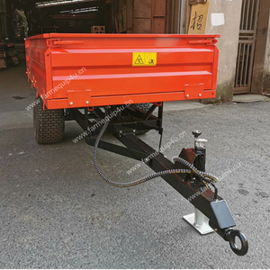 Thiết bị nông nghiệp trang trại Giao thông vận tải máy kéo Tow phía sau off-road đơn trục thủy lực tip Trailer tải 1.0ton 1.5ton 2.0ton - Product Image 3