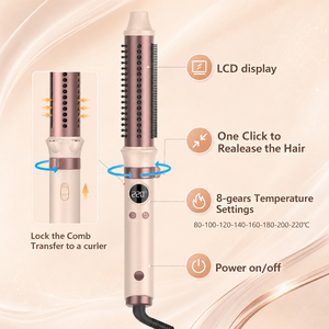 <span class=keywords><strong>Fer</strong></span> à <span class=keywords><strong>boucler</strong></span> professionnel 65W à ions négatifs avec logo personnalisé pour hôtels et usage domestique - Product Image 4