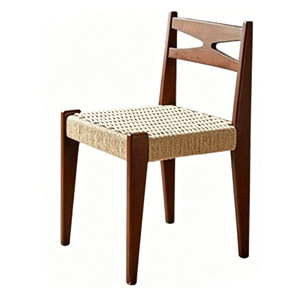 Chaises de salle à manger en rotin tissé en bois massif de haute qualité, design moderne, vente directe d'usine pour l'ameublement de la maison - Product Image 1