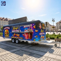 Remolque de Comida Móvil CAMPTRL, Remolque de Catering, Restaurante Móvil, Remolque de Comida Grande con Cocina Totalmente Equipada con Certificación CE DOT
