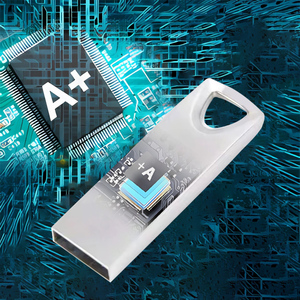 Clés USB mini 8 Go 2.0 en métal avec porte-clés, clé USB argentée, logo gravé au laser gratuit, clé USB flash - Product Image 5