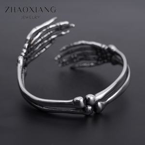 กำไลข้อมือรูปหัวกระโหลก สไตล์พังก์ ขายส่งอุปกรณ์ทำเครื่องประดับสำหรับผู้เริ่มต้น ซัพพลายเออร์จีน ราคาถูก - Product Image 5