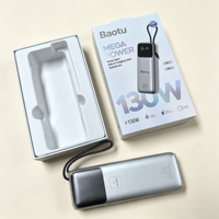 Caja de Cartón Gris Biodegradable Personalizada para Banco de Energía de 20000 mAh, Embalaje Resistente para Dispositivos Electrónicos, Caja de Fábrica OEM con Inserto