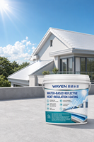 Toit d'usine peinture d'isolation thermique réfléchissante crème solaire étanche refroidissement liquide revêtement couleur acier tuile fer peinture à base d'eau