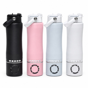 Botella de agua con ventilador de acero inoxidable 304, vaso térmico aislado, taza portátil de enfriamiento para deportes al aire libre, regalo. - Product Image 5