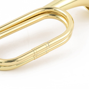 Bugle tromba con carica a gradini in ottone corno-chiamata strumento a fiato occidentale tradizionale accessorio musicale in ottone fanfara - Product Image 5