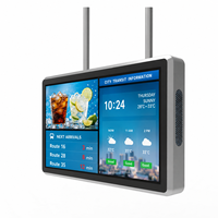 Pantalla LCD de Información para Paradas de Autobús, de Diseño Moderno, Montada en el Techo, para Transporte Público al Aire Libre