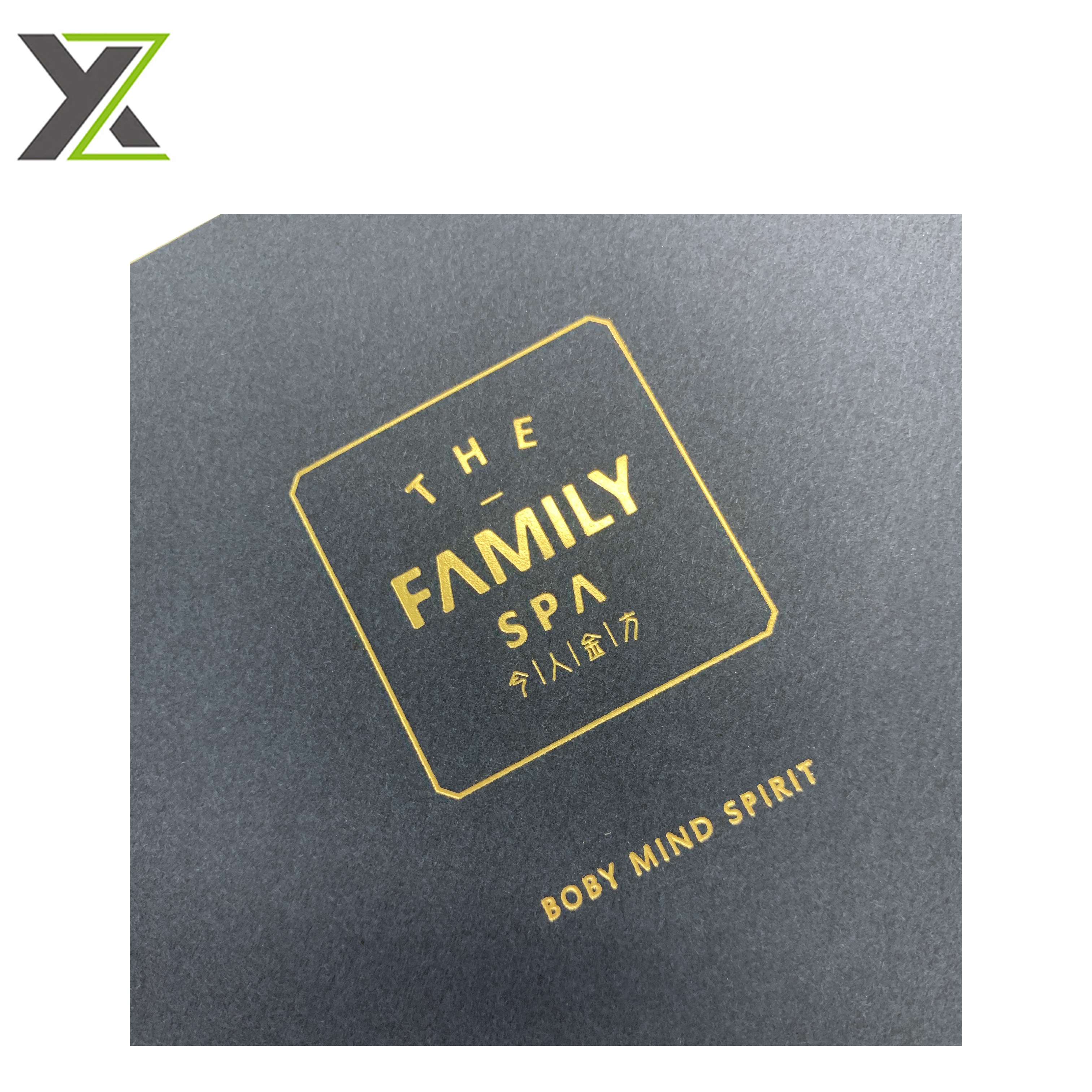 Индивидуальный перерабатываемый синий модный бумажный Золотой фольгированный Подарочный конверт с логотипом