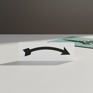 Autocollants fléchés incurvés pour la sécurité routière, la signalisation de circulation, les zones de stationnement, les applications industrielles (vin, bière) - Étanche - Product Image 2