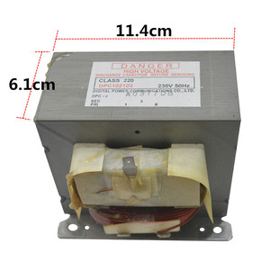 Transformador para Horno Microondas DPC102103, 11.4cm x 6.1cm, Tipo EI, Clase de Alto Voltaje 220 230V 50Hz - Product Image 1