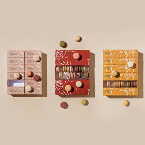 <span class=keywords><strong>Makron</strong></span> Retail Box Biodegradable Cartón Blanco Embalaje de Alimentos Acabado Mate Logotipo Personalizado - Product Image 1