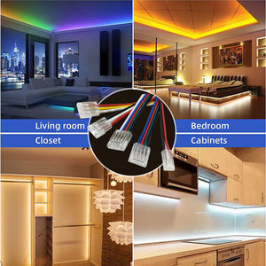 Connecteur I à Encliquetage Sans Soudure 2 Broches 10mm Fil vers Carte Bande LED SMD COB Monochrome Connecteur Cristal Lien avec Fil - Product Image 6