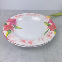 Assiette creuse en mélamine blanche de 9 pouces, sans BPA, incassable, passe au lave-vaisselle, qualité alimentaire, vaisselle commerciale pour restaurants et traiteurs