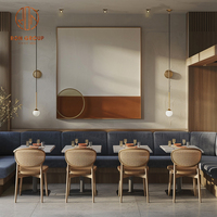 Canapé, banquette, chaise et table en marbre demi-cercle incurvé, mobilier de luxe moderne pour café, restaurant, salon de thé