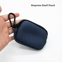 Petites pochettes en néoprène, multifonctions, logo personnalisé, sac de rangement portable à fermeture éclair, mini sac de transport pour écouteurs