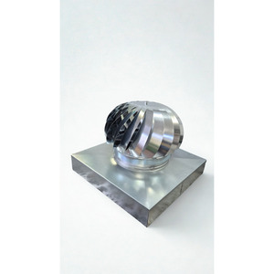 Campana de Chimenea Rectangular Impulsada por el Viento, Ventilador de Techo Industrial de Acero Galvanizado, Uso Exterior Independiente, para Gases de Combustión y Aire - Product Image 2