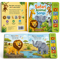 Libro de Sonidos Interactivo para Niños al por Mayor, Libro Educativo Personalizado con Botones Musicales para el Aprendizaje Preescolar