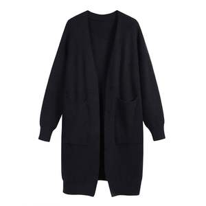 เสื้อคาร์ดิแกนยาวดีไซน์ใหม่ปี 2026 สำหรับผู้ชาย เสื้อถักคาร์ดิแกนยาวคลุมเข่า เสื้อคลุมฮิปฮอป เสื้อยืดตัวยาว - Product Image 5