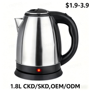 Bouilloire Électrique Sans Fil en Acier Inoxydable 0.8L-2.0L, Classique, Personnalisée, Certifiée CE RoHS ETL <span class=keywords><strong>CB</strong></span>, OEM/ODM SKD/CKD, Vente en Gros - Product Image 2