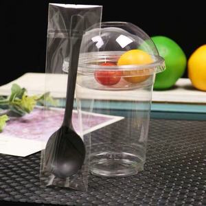 ถ้วยโยเกิร์ตแบบกำหนดเอง ชุดคอมโบ 9 ออนซ์ 12 ออนซ์ ถ้วยพลาสติกใสสำหรับไอศกรีมและพาร์เฟต์ 9 12 ออนซ์ พร้อมฝาปิดแบบแบนและแบบมีช่องใส่ของ - Product Image 5