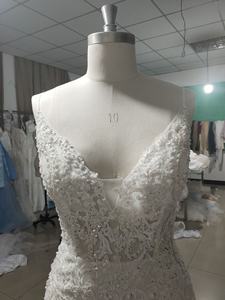 Robe de mariée à bretelles Spaghetti transparentes, avec appliques perlées, Corset transparent <span class=keywords><strong>Sexy</strong></span>, tenue de mariée, trompette, <span class=keywords><strong>Photo</strong></span> réelle - Product Image 4