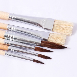 FOSKA Multi funzione per bambini pittura arte rotonda sintetica dettagli artista pennelli per pittura ad acquerello ad olio acrilico - Product Image 3