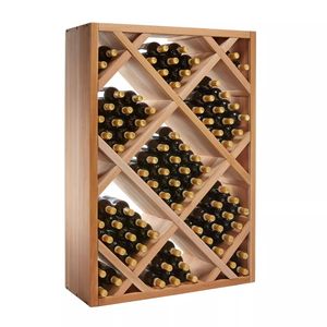 Support mural en bois pour bouteilles de <span class=keywords><strong>vin</strong></span>, kit de rangement pour <span class=keywords><strong>cave</strong></span> <span class=keywords><strong>à</strong></span> <span class=keywords><strong>vin</strong></span>, 5 colonnes avec présentoir, vente en gros directe usine - Product Image 6