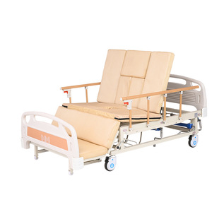 Cama de enfermería manual Shinebright QBF-01 completamente curvada con barandillas para el cuidado de ancianos en el hogar - Product Image 1