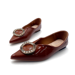 도매 맞춤 여성 신발 플랫 슈즈 새로운 스타일 소녀 단화 여름 예쁜 플랫 여성 정장 구두 - Product Image 2