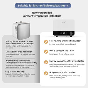 التدفئة الكهربائية الفورية D5545D1 3.5kW ، 4.5kW ، 5.5kW ، المطبخ ، صغيرة ، مدفأة تحت الطاولة - Product Image 3