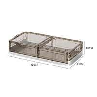 Organisateur pliable en plastique grande capacité pour vêtements sous le lit, rangement pour la maison, la chambre, les vêtements, les couettes, les jouets
